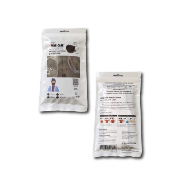 Nine Care 3Ply Face Mask Adult 10s - Image 2